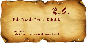 Mészáros Odett névjegykártya